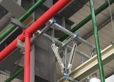 玛多该抗震支架的整体式支吊架结构协调性好